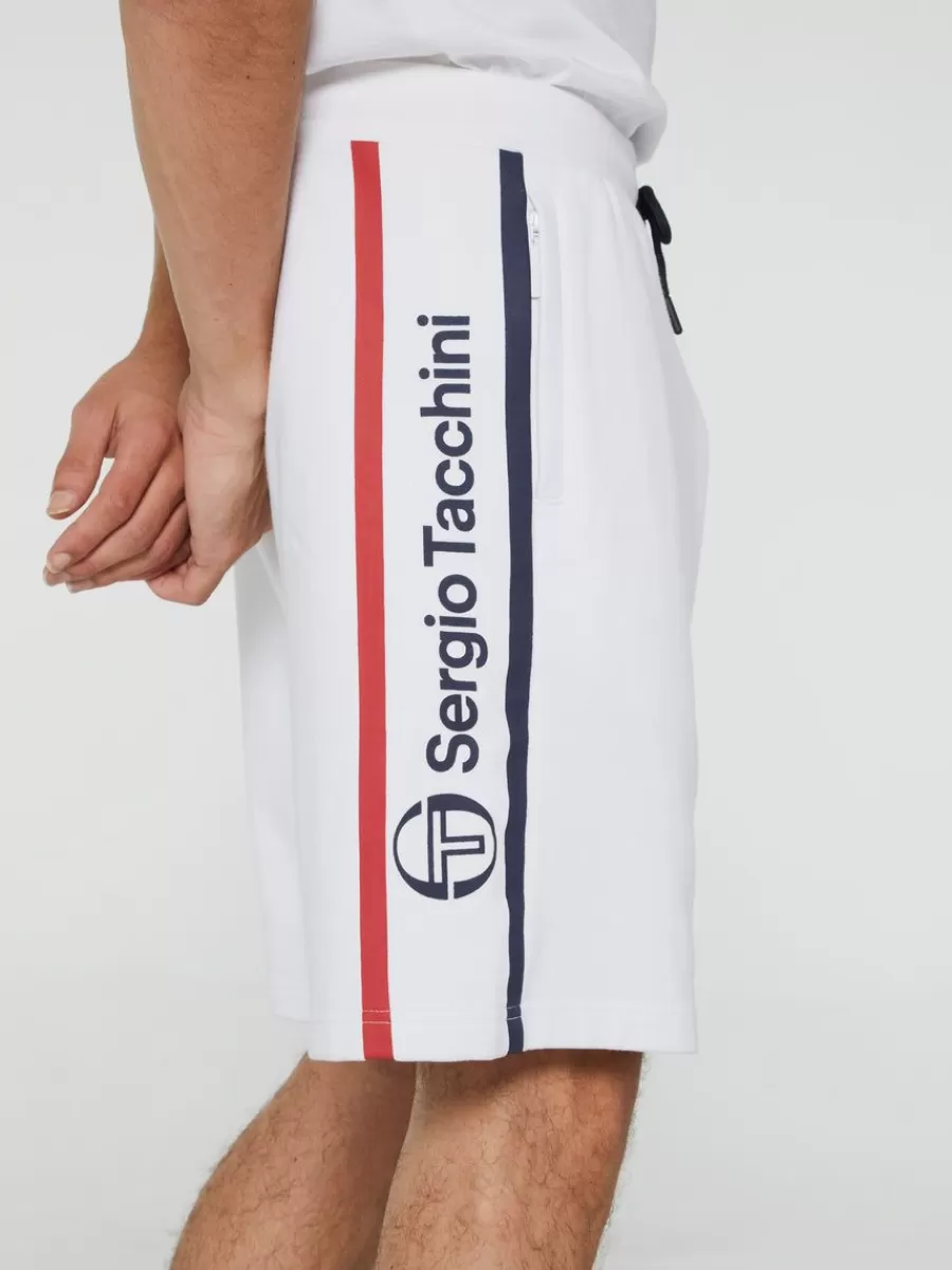 View All>Sergio Tacchini Abbey Shorts- White/ Adrenaline Rush