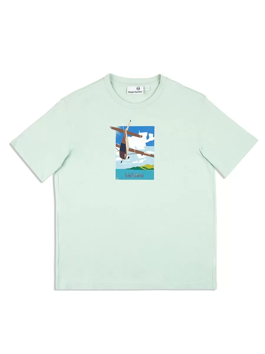 T-Shirts>Sergio Tacchini Aereo T-Shirt- Surf Spray