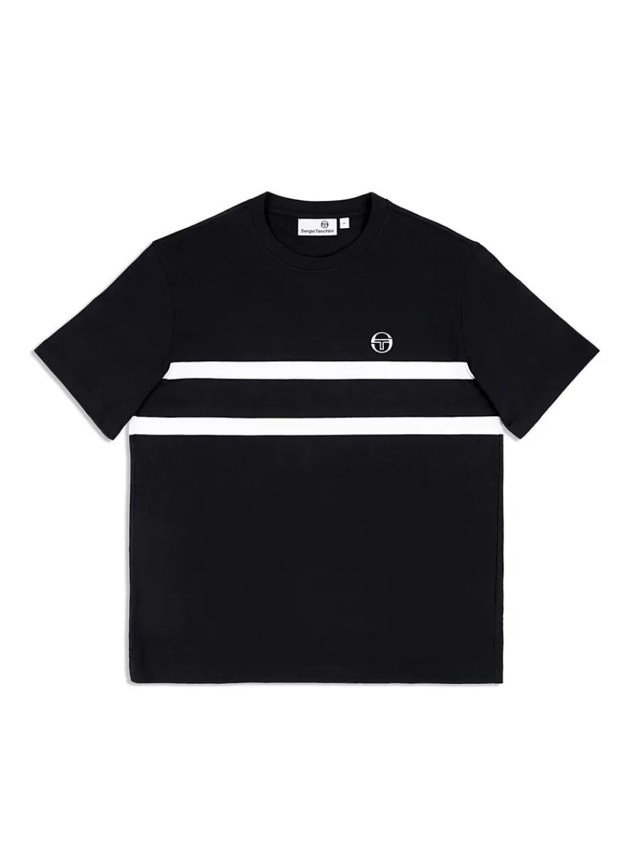 T-Shirts>Sergio Tacchini Banda T-Shirt- Black Beauty