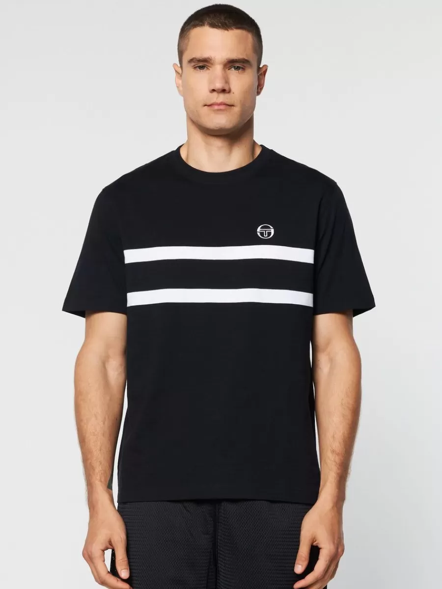 T-Shirts>Sergio Tacchini Banda T-Shirt- Black Beauty