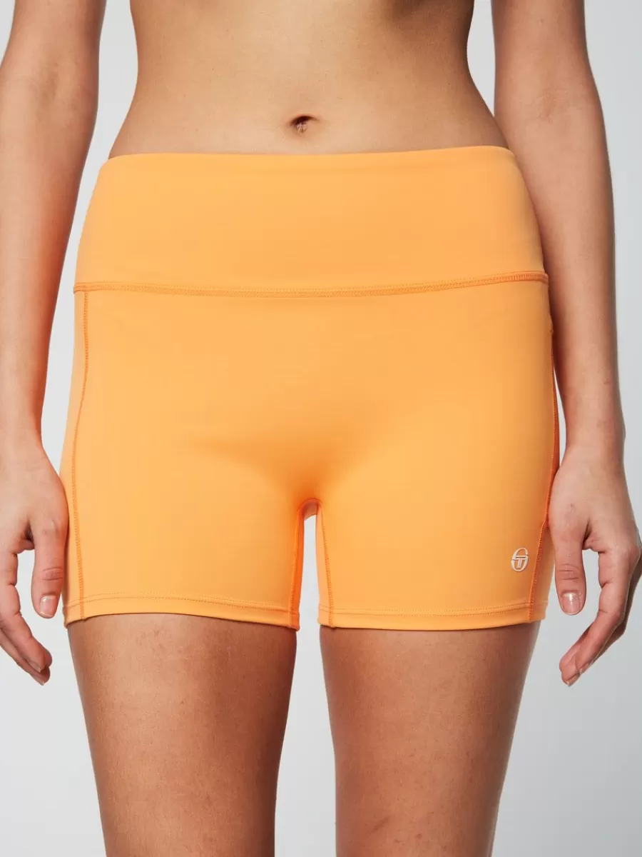 For The Court>Sergio Tacchini Elisa Tennis Short- Tangerine