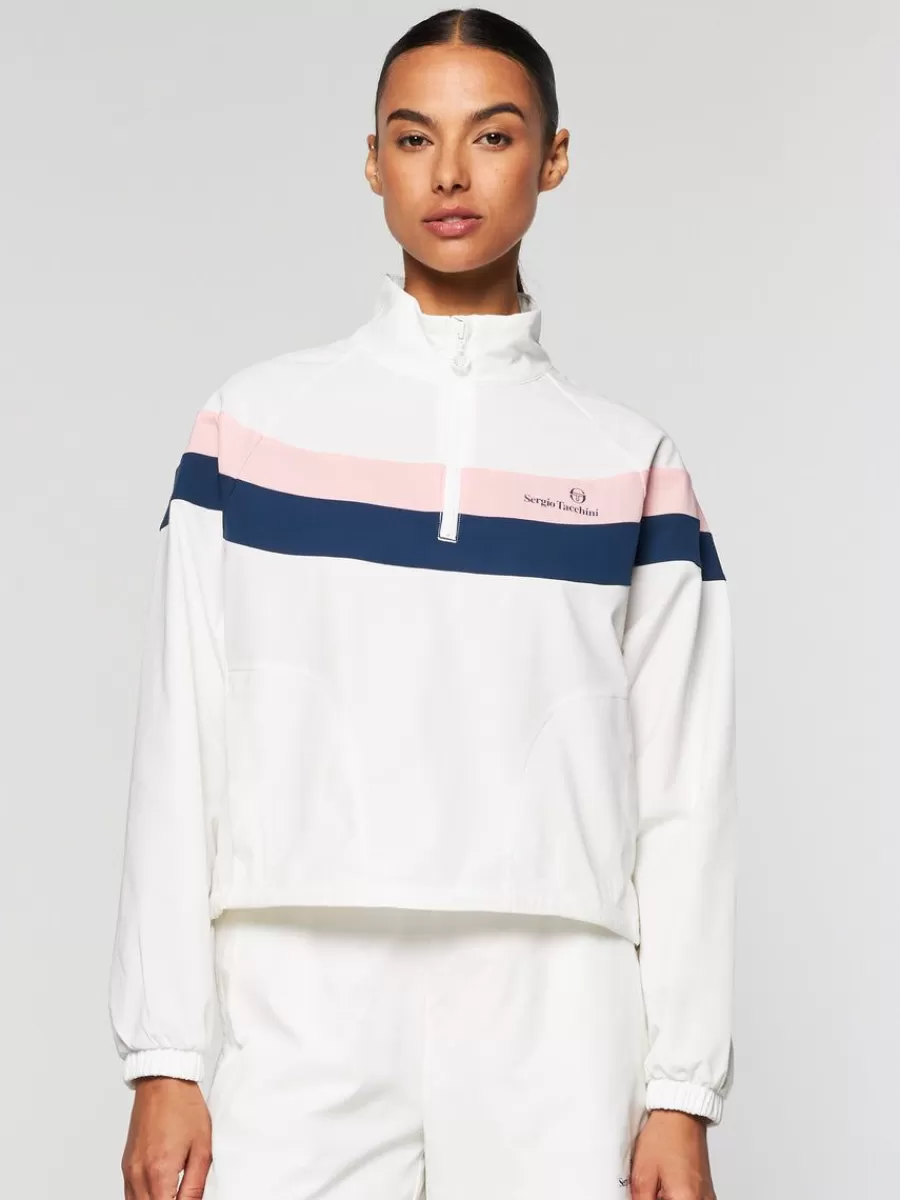 For The Court>Sergio Tacchini Fohn Track Jacket- Gardenia