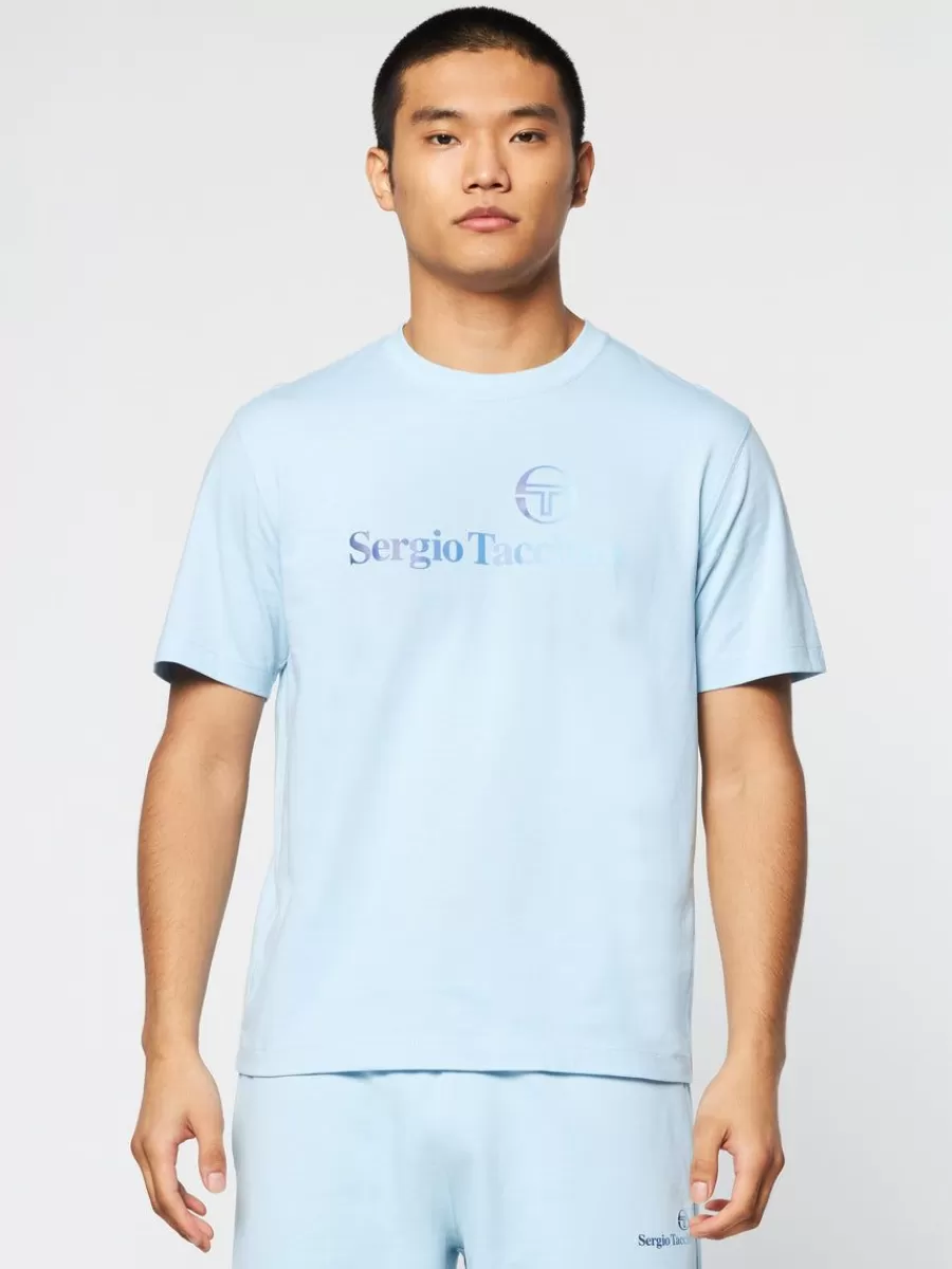 Matching Separates>Sergio Tacchini Gradiennte T-Shirt- Clear Sky