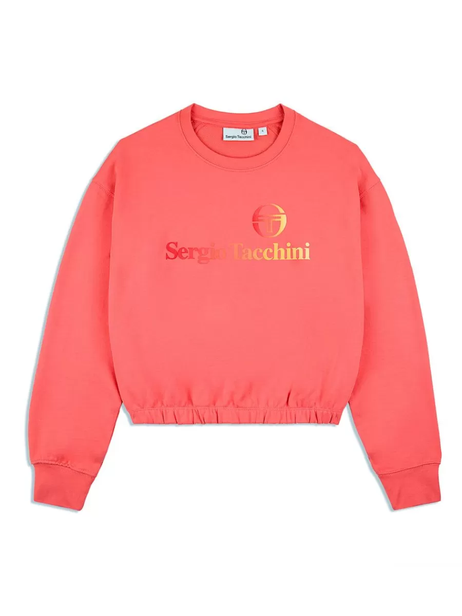 View All>Sergio Tacchini Lido Crew- Calypso Coral