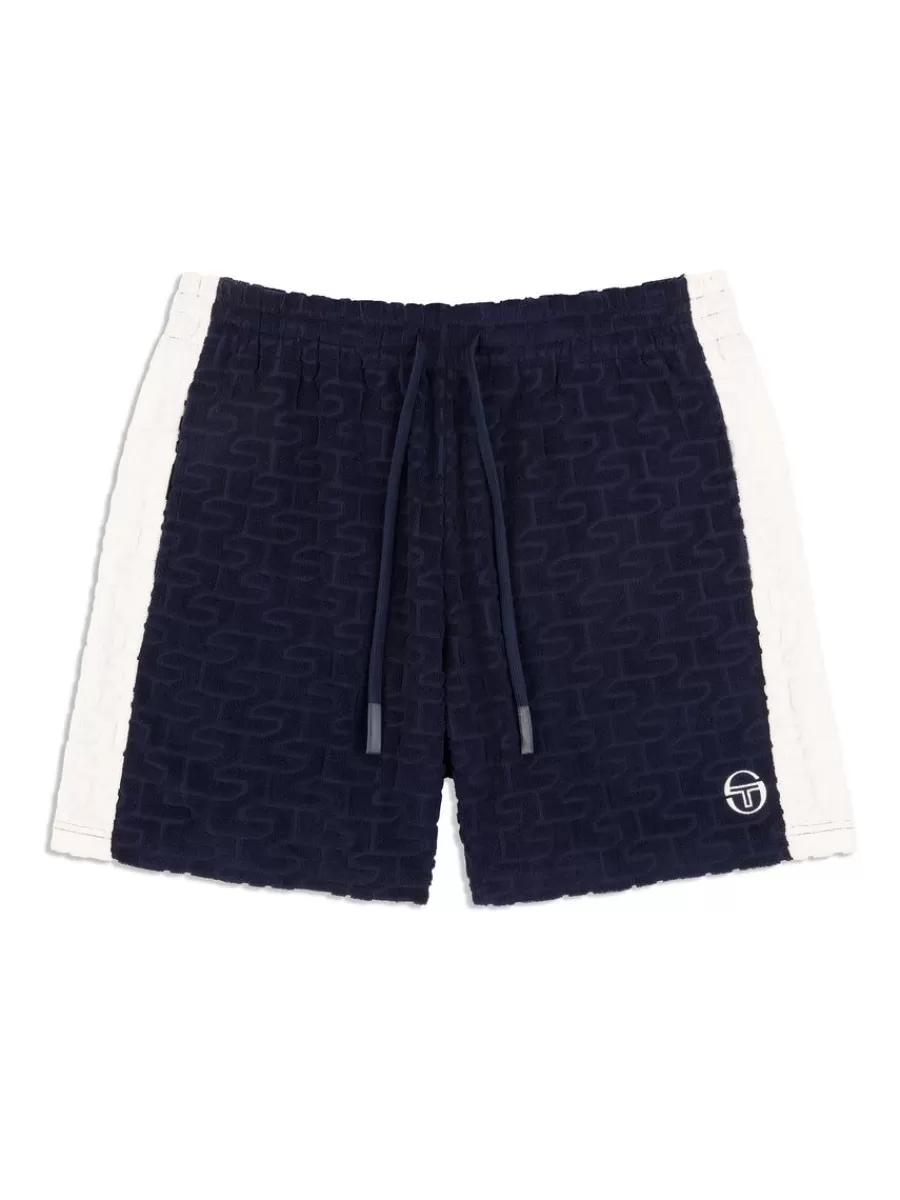 Matching Separates>Sergio Tacchini Livata Monogram Short- Maritime Blue