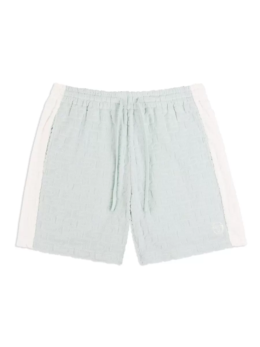 Shorts And Swim>Sergio Tacchini Livata Monogram Short- Surf Spray