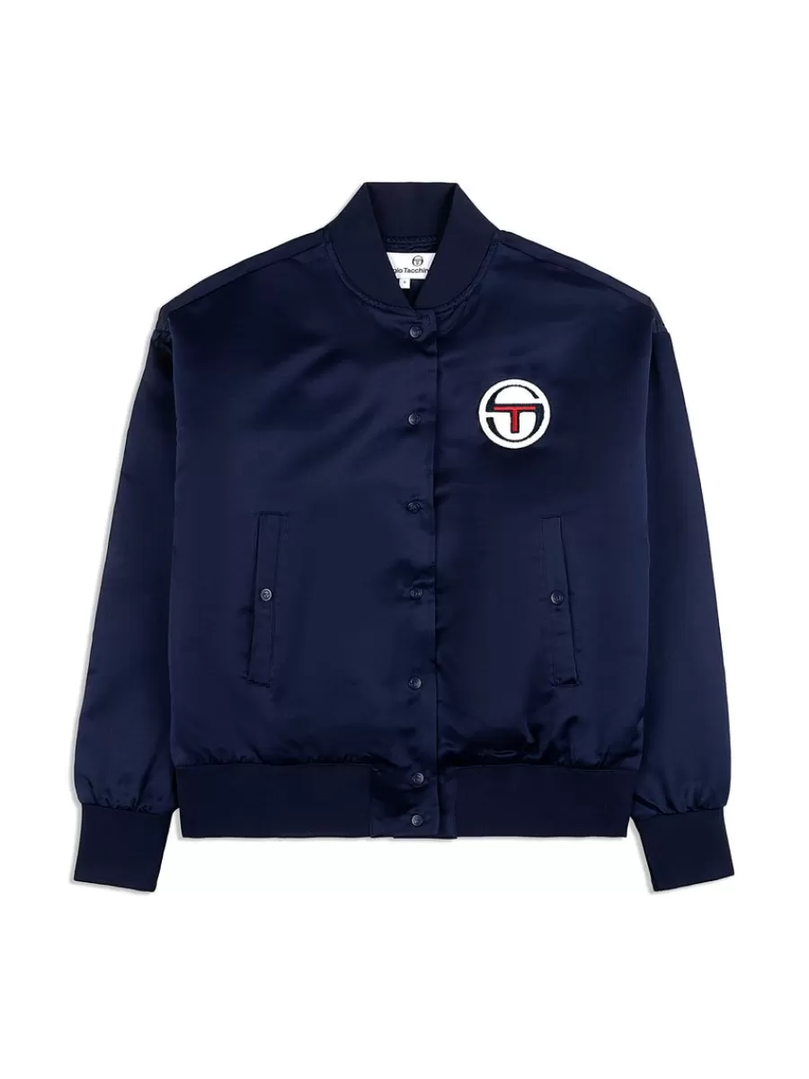 View All>Sergio Tacchini Miss Angela Bomber Jacket- Maritime Blue