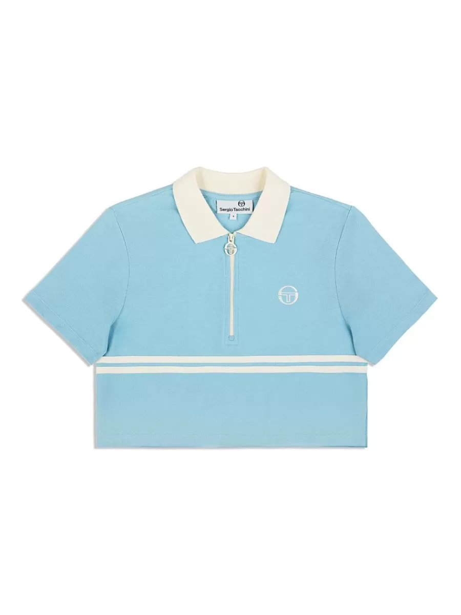View All>Sergio Tacchini Miss Supermac Polo- Clear Sky