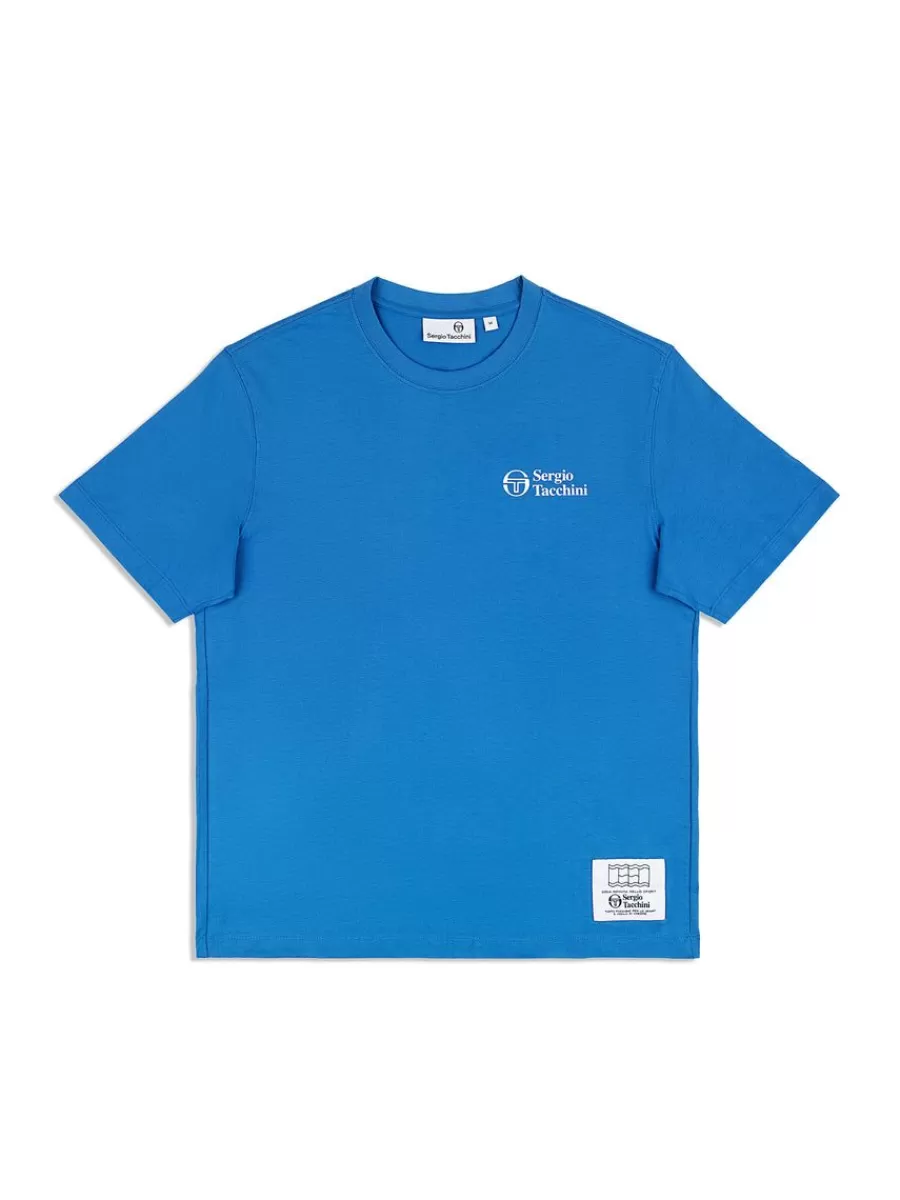 View All>Sergio Tacchini Onda T-Shirt- Palace Blue