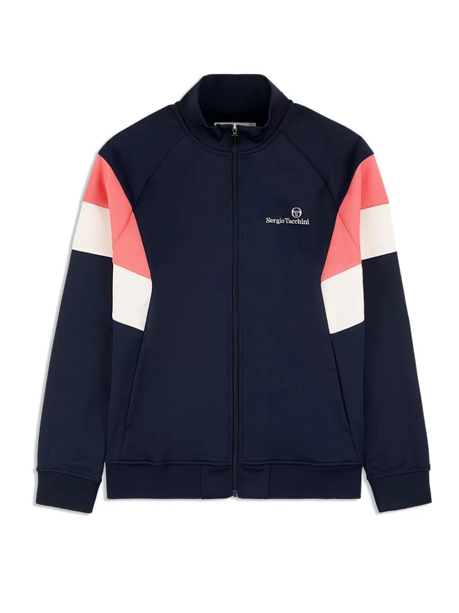 View All>Sergio Tacchini Pero Track Jacket Archivio- Maritime Blue
