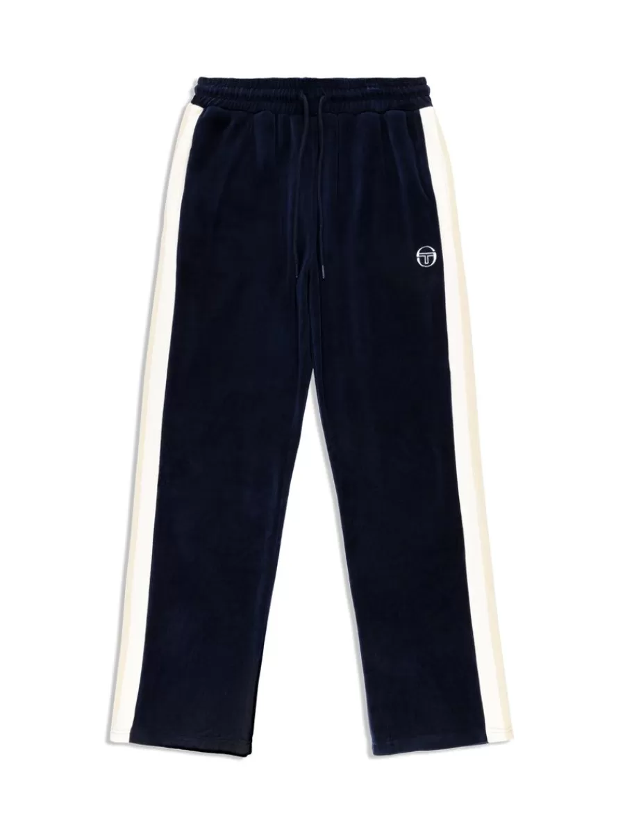 View All>Sergio Tacchini Rosa Velour Track Pant- Maritime Blue