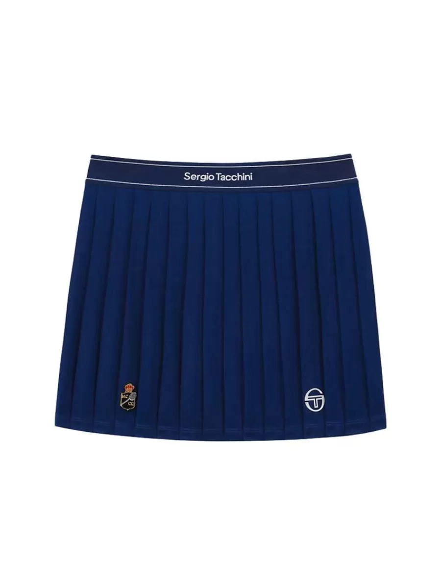 View All>Sergio Tacchini Scratch Staff Pleated Skort- Navy