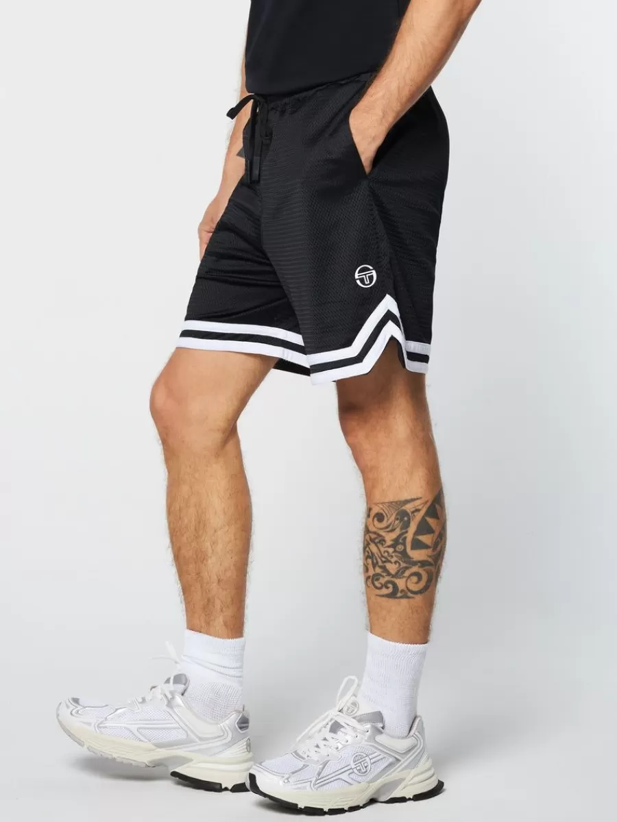 Matching Separates>Sergio Tacchini Spazio Banda Mesh Short- Black Beauty