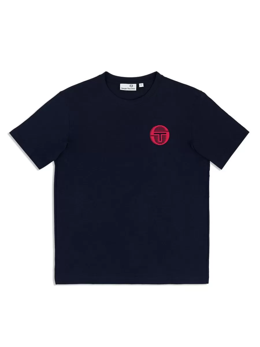 T-Shirts>Sergio Tacchini Tenda T-Shirt- Maritime Blue