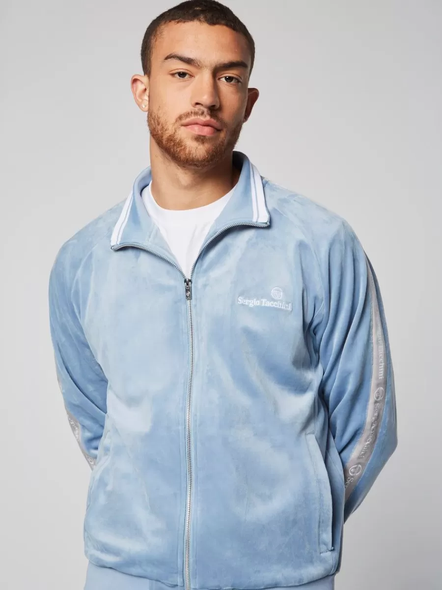 Velour>Sergio Tacchini Tipo Velour Track Jacket- Mountain Spring