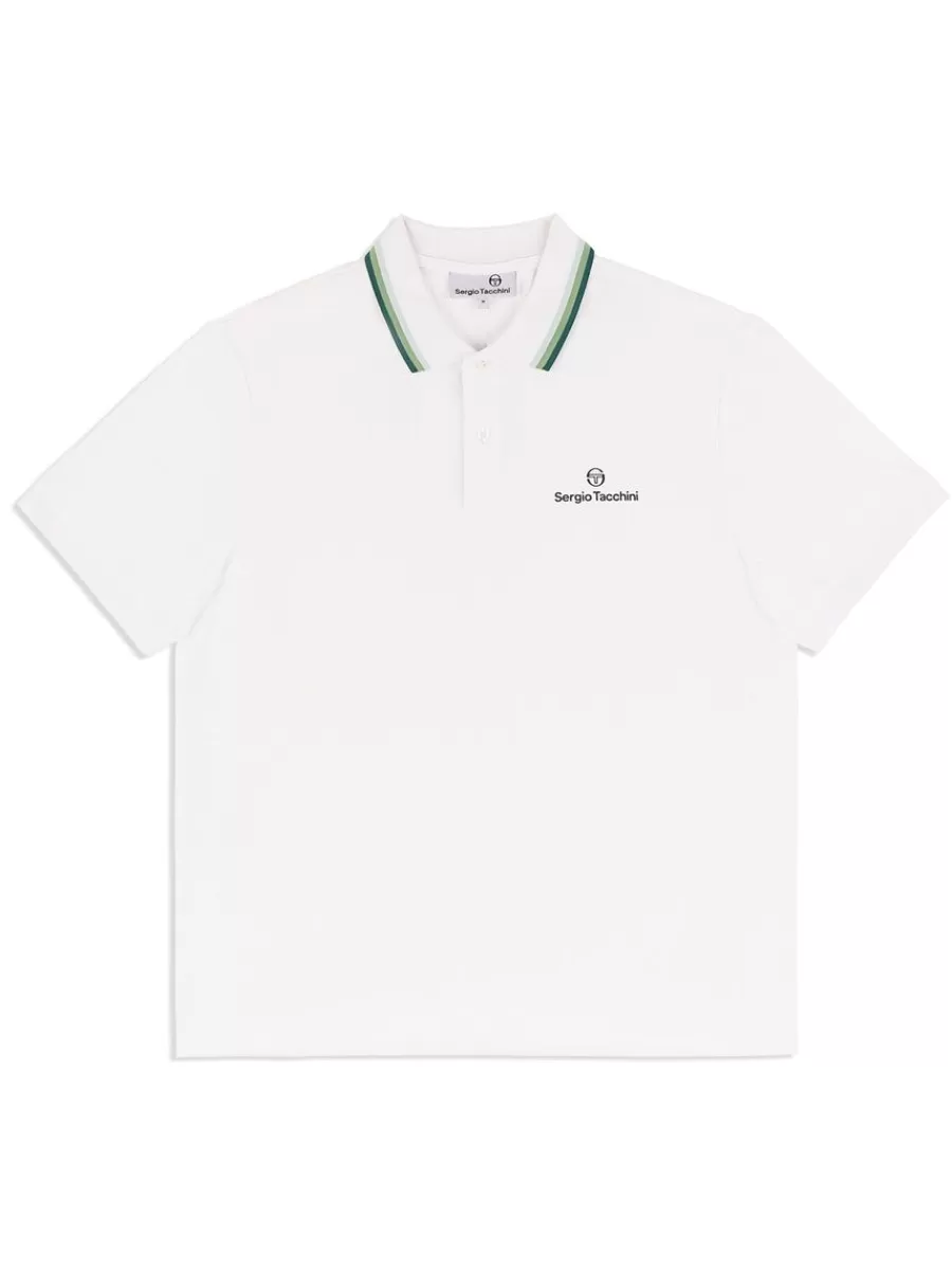 Matching Separates>Sergio Tacchini Veloce Polo- Brilliant White